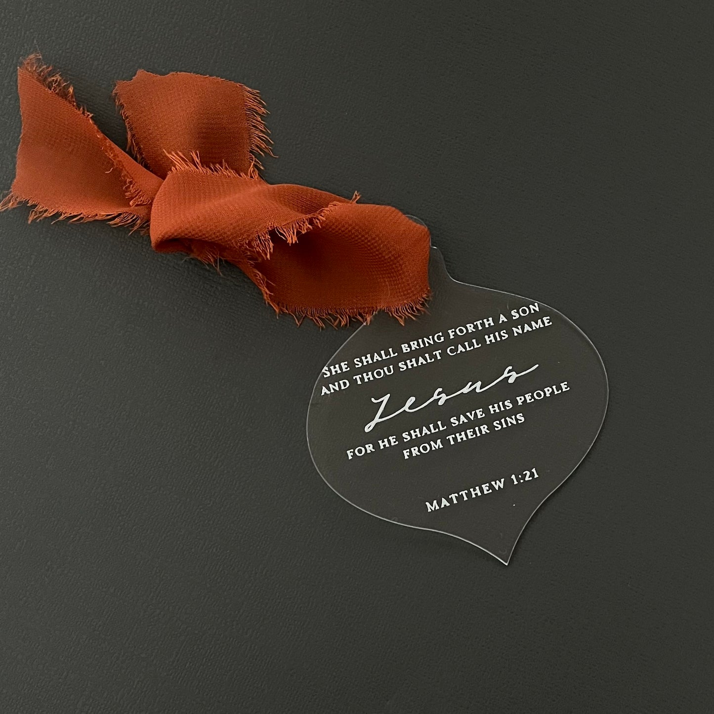 Jesus Scripture Ornament