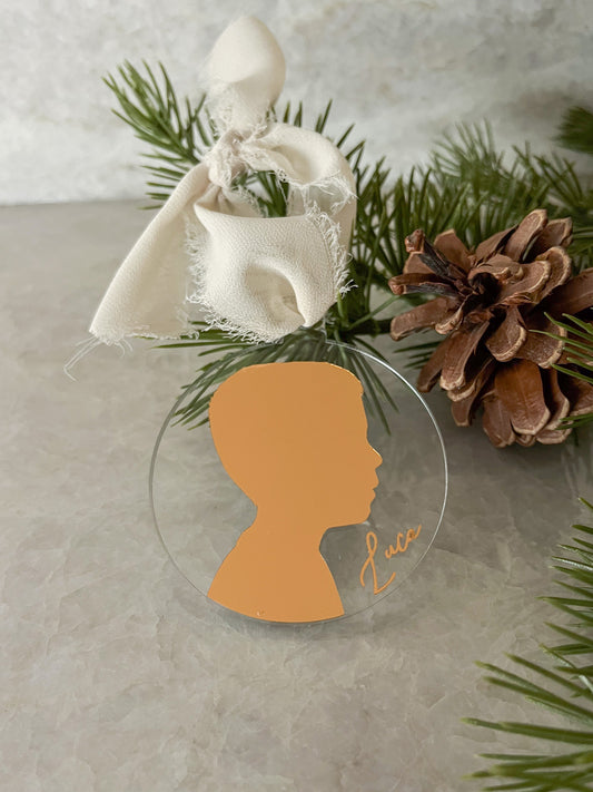 Side Portrait Acrylic Ornament